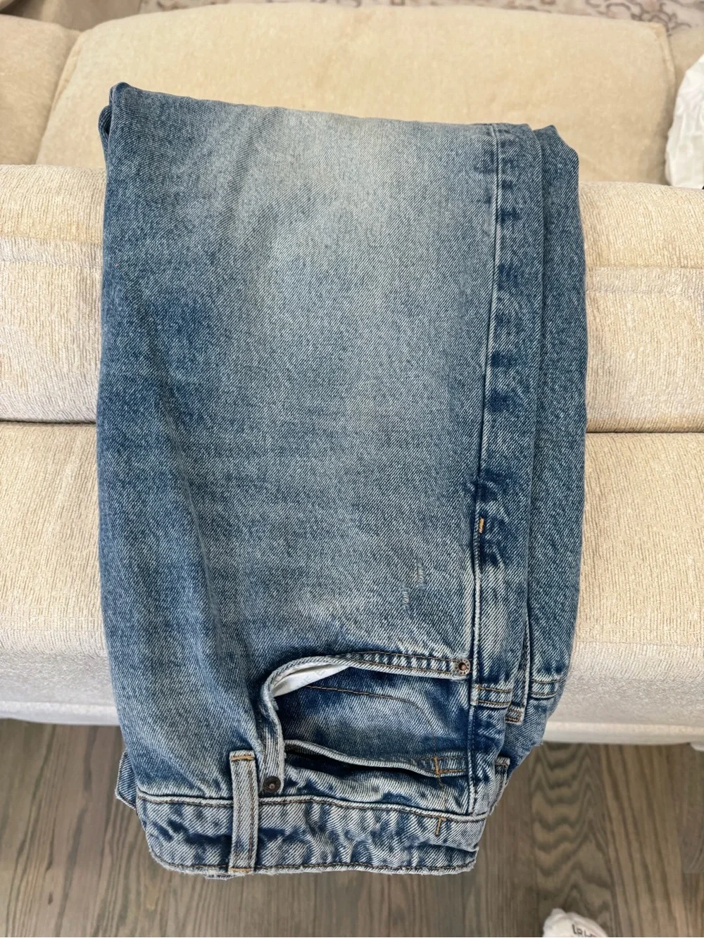 We The Free Relaxed Wide-Leg Light Blue Jeans Women’s 30 ~ WORN ONCE - Picture 13 of 15